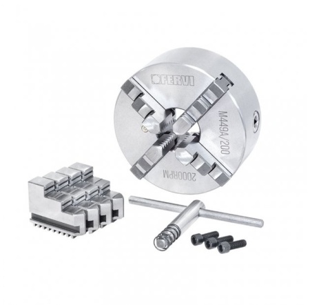 Universal autocentrant cu 4+4 bacuri 100 mm M449A/100, Fervi