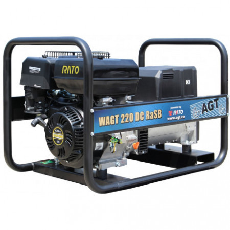 WAGT 220 AC RaSB Generator de sudura Agt cu motor Rato,diam max electrod 4 mm, curent max de sudura 200 A ,pornire la sfoara