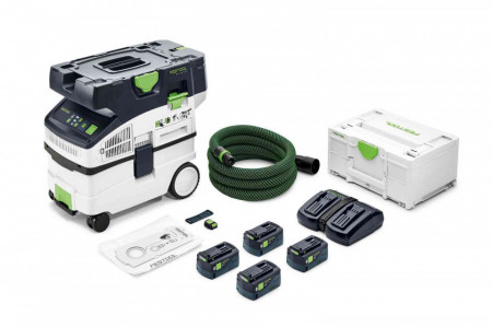 Aspirator mobil cu acumulator CLEANTEC CTMC MIDI I-Plus, Festool