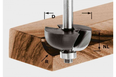 Freză tip cupă HW S8 D31,7/R9,5 KL, Festool
