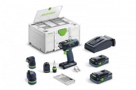 Masini de gaurit si insurubat cu acumulatori T 18+3 HPC 4,0 I-Set, Festool