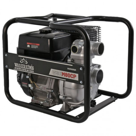 Motopompa 3" Wasserkonig WSKM80CP, maxim 50 m³/ora , inaltime refulare max 70 m, motor euro V, benzina, putere 11 CP