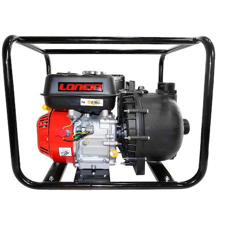 Motopompa Loncin UMP55P19B4TLC/0005, 5.5 CP, 163 CC, 4 timpi, 2" diametru aspiratie/refulare, 35 mᵌ/h, 6 m adancime absorbtie,23 m inaltime refulare, 3.6 l benzina