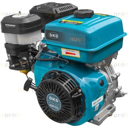 Motor DKD HS 192F P cu ax pana 18CP benzina 460cc 6.5L diametru ax 25.4mm