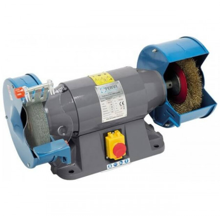 Polizor profesional de banc combinat 200 mm 0554/220V, Fervi