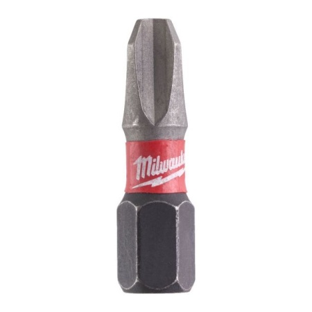 Set 2 biti pentru insurubat Shockwave Impact Duty PH3, prindere HEX 1/4" C63, 25 mm, MILWAUKEE®