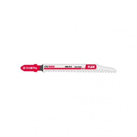 Set 5 lame pentru fierastrau pendular Flex 489972, JS 75 SW Pro VE 5, pentru lemn, coada tip T, 75 mm