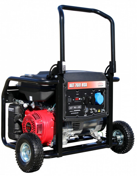Generator curent monofazat, AGT 7601 HSB, 13 CP, motor Honda