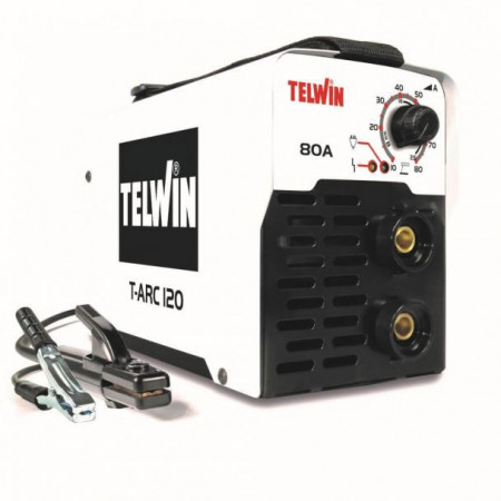 Invertor sudura MMA Telwin T-ARC120ACX, 80 A, electrozi 1.6-2.5 mm, cu accesorii