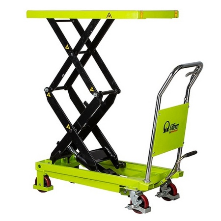Masa de ridicare de tip foarfeca cu pompa hidraulica operata cu piciorul LT30D, foarfeca dubla, 350 kg, Pramac