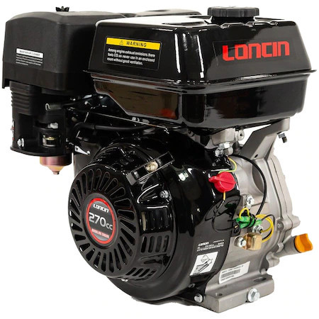 Motor pe benzina Loncin G270F-C,putere maxima 9 CP,270 CC,4 timpi,3600 rpm,rezervor 6 L