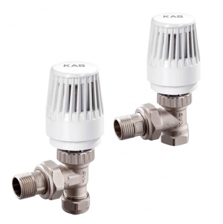 Robinet radiator coltar cu cap termostatic reglabil 1/2", KAS