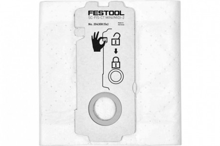 Sac de filtrare SELFCLEAN SC-FIS-CT MINI/MIDI-2/5/CT15, Festool