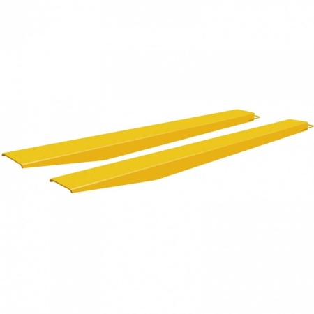 Set 2 extensii pentru furci stivuitor, Lungime totala 243 cm, Latime interioara 11.5 cm, Capacitate 2 Tone