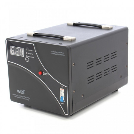 STABILIZATOR AUTOMAT DE TENSIUNE CU SERVO MOTOR 3000VA, WELL