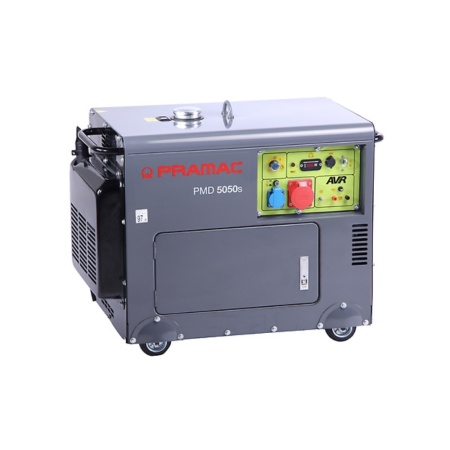 Generator carcasat PMD5050s +AVR, Trifazic, 400/230V, 50Hz, Lifter Engine Stage V ,Pornire electrica / Diesel, Battery EC , PR422TXAY00, Pramac
