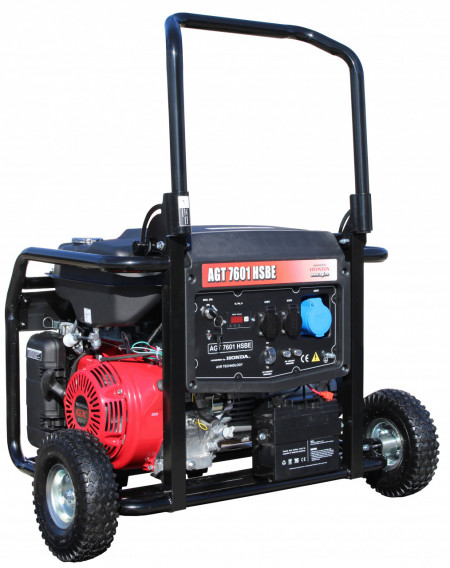 Generator curent monofazat, AGT 7601 HSB E, 13 CP, motor Honda