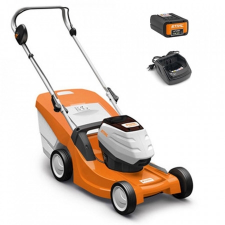 Masina tuns gazon STIHL RMA 443.0 latime lucru 41cm cos colector 55l cu acumulator AP 200 si incarcator AL 101