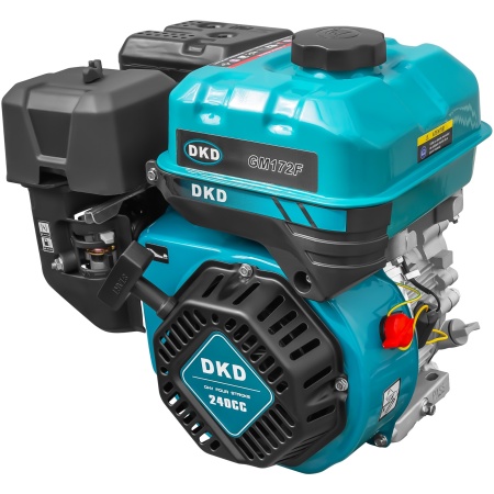 Motor DKD 173F cu ax canelat 8CP 240cc 3.6L diametru ax 25mm senzor ulei pentru HS1000B