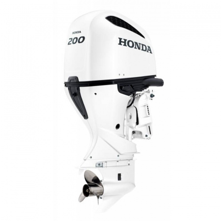 Motor termic HONDA BF200D XCDU 200CP, V6, 4 timpi, iST (DBW), cizma extra lunga 635mm, remote, trim electric, alb perlat