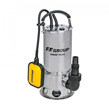 Pompa submersibila FF Group dwsp 750x 43480pentru apa murdara corp din inox 750 w