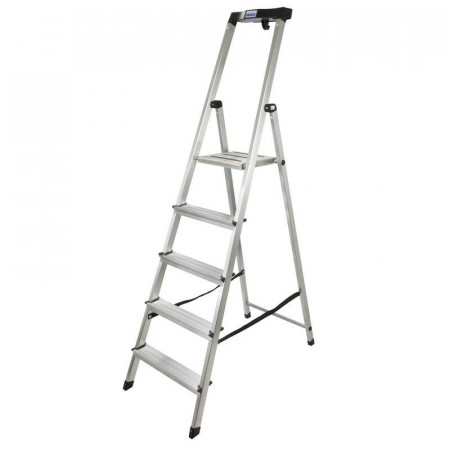 SCARA KRAUSSE MONTO "SAFETY" DUBLA CU TREPTE PE O PARTE, 5 TREPTE,KR-126337