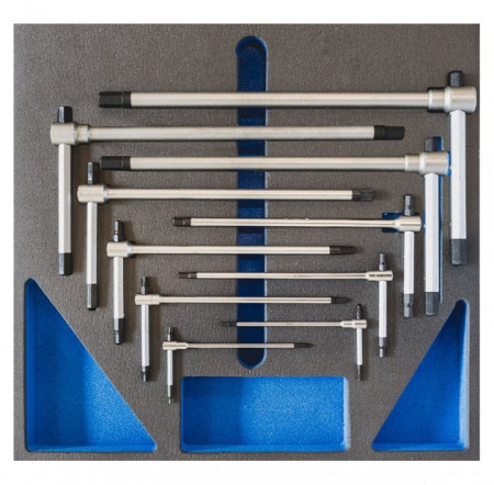 Set 11 chei imbus in "T" TM01/008, Fervi