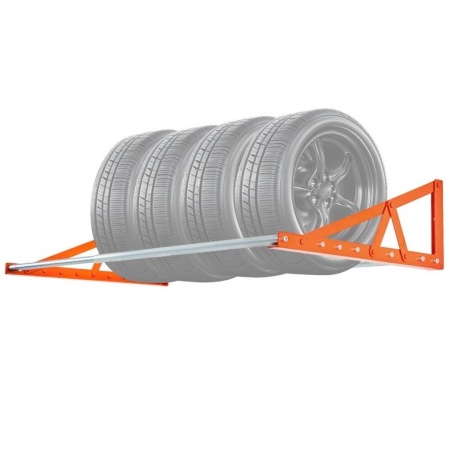 Suport de perete pentru 4 anvelope R14-R20 inch, Reglabil in latime 787-1440 mm, max 181 kg