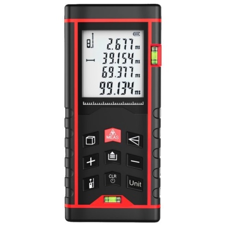 Telemetru cu laser HECHT 2003, lungime maxima masurata 50 metri, display LCD, precizie 2 mm, clasa II