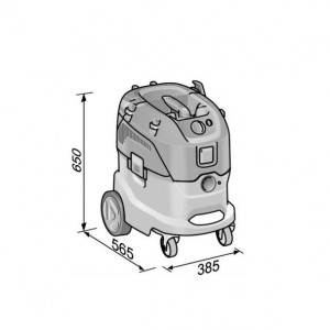 Aspirator profesional umed uscat Flex VCE 44 L AC 230/CEE, 1200 W, 42 l - Img 3