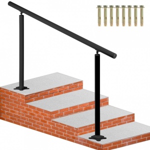 Balustrada aluminiu, max 5 trepte Vivatechnix Negru Mat, Inaltime 91 cm, lungime 152.8 cm, pozitii reglabile - Img 4