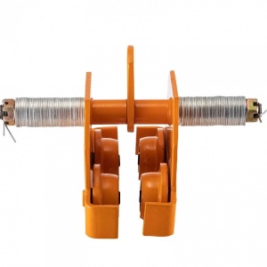 Carucior portpalan pentru grinda, Capacitate 5 tone, latime lucru 114-203 mm - Img 2