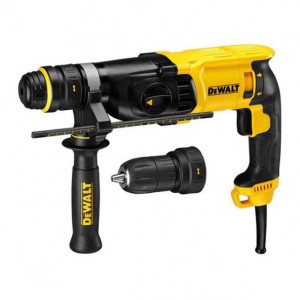Ciocan rotopercutor Dewalt D25144K, SDS Plus, 900 W, 3.0 J, 0 - 1450 rpm, doua mandrine interschimbabile - Img 3