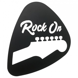 Decoratiune perete Krodesign Rock On, diametru 60 cm, negru - Img 1