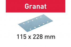 Foaie abraziva Granat 115x228 P400 GR/100, Festool - Img 2