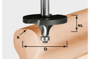 Freza de rotunjit HW R16/D64/26 S12, Festool - Img 1