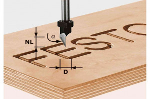 Freza penita HW S8 D11/60°, Festool - Img 2
