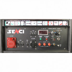 Generator de curent trifazat SC15000TE-ATS Putere max. 13 kW 400V, AVR motor benzina - Img 2
