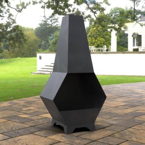 Incalzitor pentru terasa/gradina, Pyramid Hexagon II KRO-1076, Otel, Negru, 1200x605x406 mm, grosime 3 mm - Img 2