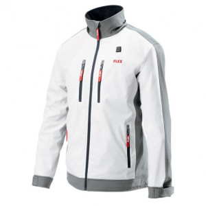 Jacheta incalzita electric Flex 511919, TJ White 10.8/18.0 S Men, compatibila cu acumulatori Li-Ion 10.8 si 18 V, pentru barbati, marime S - Img 1