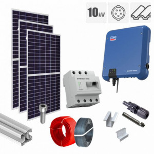 Kit fotovoltaic 10.66 kW on-grid, panouri Jinko Solar, invertor trifazat SMA, tigla metalica - Img 1