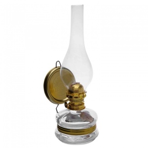 Lampa cu gaz lampant Vivatechnix Classic TR-1001, abajur si rezervor sticla, oglinda metal - Img 1