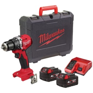 Masina de gaurit cu percutie Milwaukee M18 BLPDRC-422C, 60.5 Nm, 18 V, 1x 4.0 Ah, 1x 2.0 Ah - Img 1