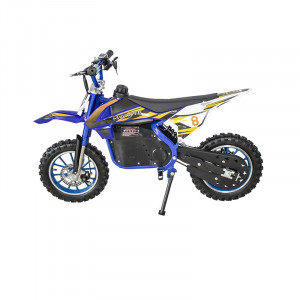 Minicross pe acumulatori Breckner Germany, putere motor 350w, acumulatori de 24 v, 12ah, culoarea albastru+negru - Img 5