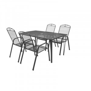 Mobilier pentru gradina Hecht navassa set 4 contine 1 masa si 4 scaune - Img 1