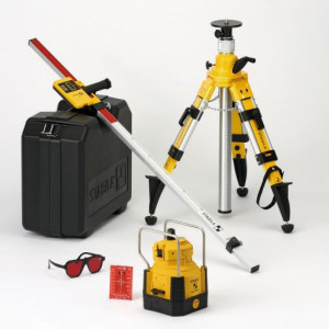 Nivela laser rotativ Stabila Set LAPR 150 orizontal, vertical, cu trepied si rigla de 2,4 m - Img 2