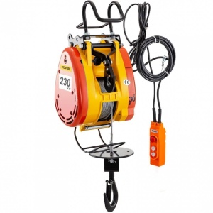 Palan electric cu cablu, 1300 W, Inaltime ridicare 30 m, Capacitate max 230 kg, viteza ridicare 16 m/min - Img 1