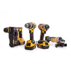 Set 4 masini DeWalt DCK422P3, cu 3 acumulatori XR 18V / 5.0Ah si incarcator in valize Tough System - Img 3