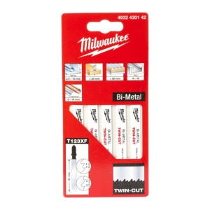 Set 5 panze pentru aplicatii universale, T 123 xF, 91x2.5 mm, MILWAUKEE® - Img 2