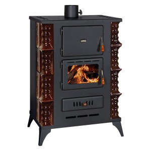 Soba cu teracota tip centrala Prity S3W13 RK maro, 18 kW, 130 mm - Img 1